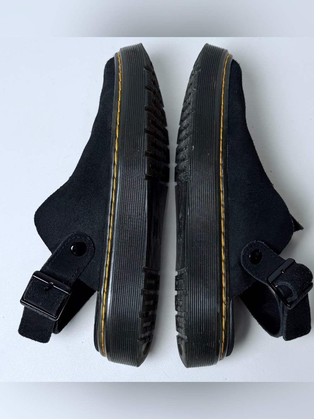 Dr. Martens Carlson Slingback Mules Leather Black Size 7 US M Size 8 US L - Picture 8 of 10